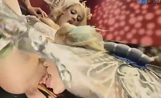 Flexible Bitches Lesbian Blondes, Spread Eagled Pleasure